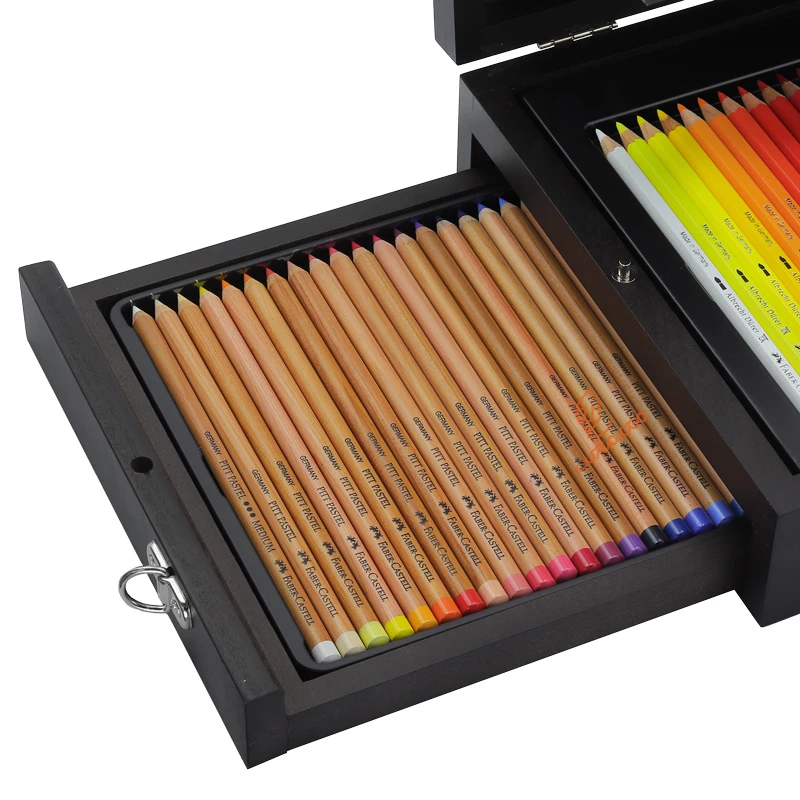 ست هنری و گرافیکی 125 تکه جعبه چوبی فابر کاستل FABERCASTELL (12)