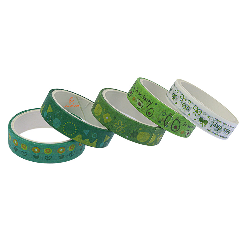 چسب نواری طرحدار HZ-01 طرح آناناس و گلابی واشی (1)