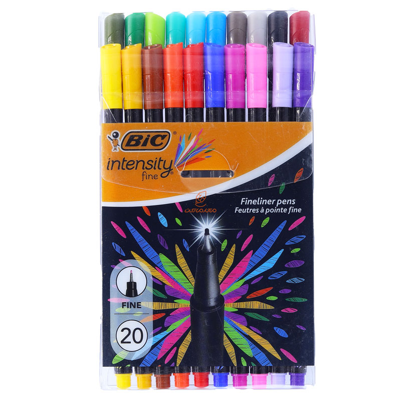 روان نویس رنگی بسته 20 عددی بیک BIC