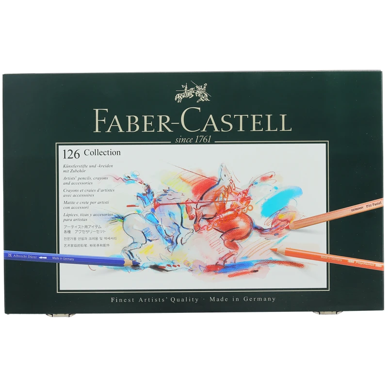 ست هنری و گرافیکی 125 تکه جعبه چوبی فابر کاستل FABERCASTELL (1)