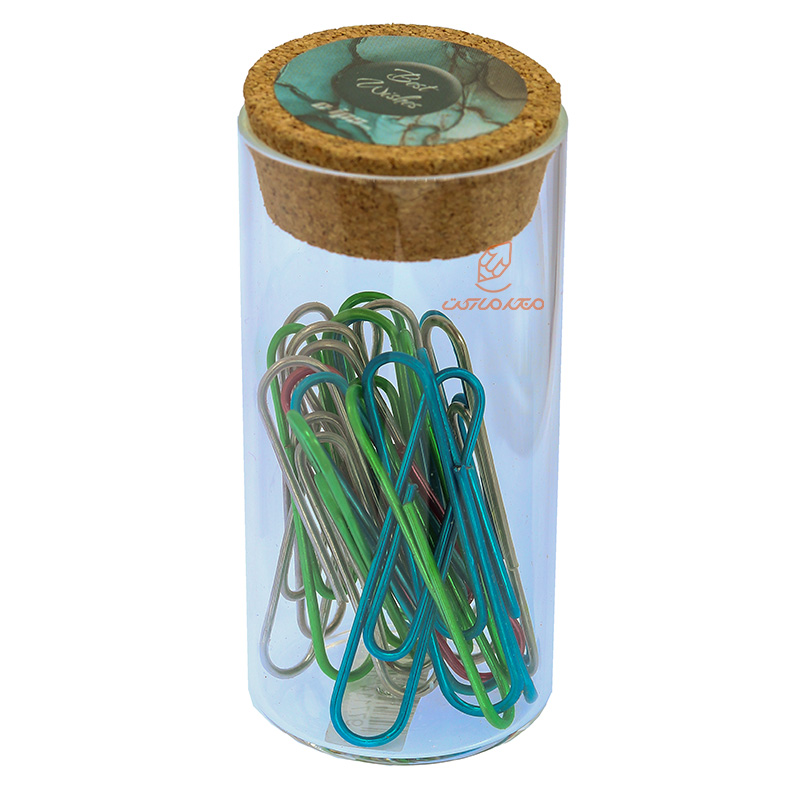 گیره بزرگ کاغذ (کلیپس) فلزی رنگی mm50 بسته 20 عددی