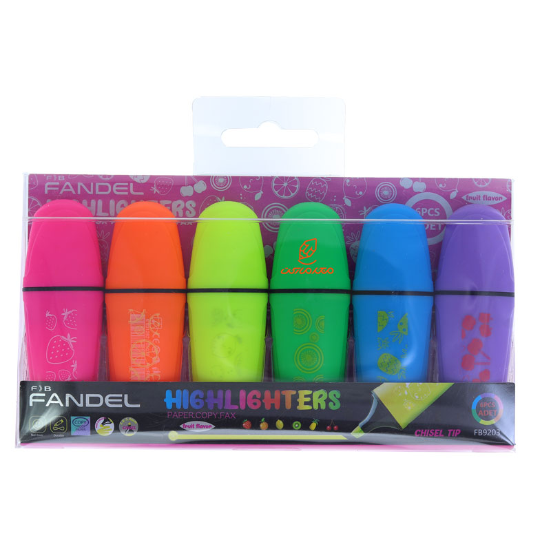 ماژیک علامت گذار مینی بسته 6 عددی 9203 فاندل FANDEL
