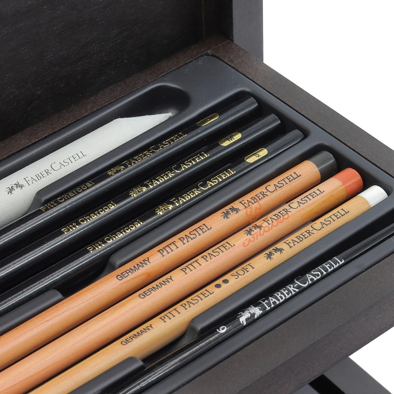 ست هنری و گرافیکی 125 تکه جعبه چوبی فابر کاستل FABERCASTELL (15)