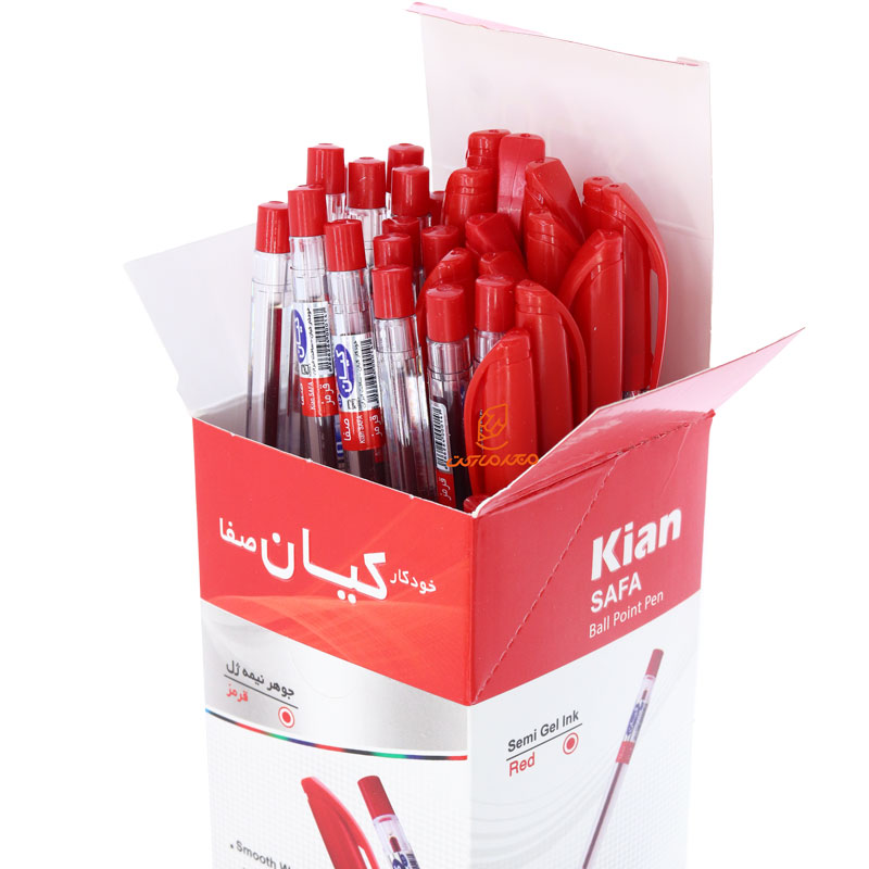 خودکار قرمز 1.0 بسته 50 عددی صفا کیان (1)