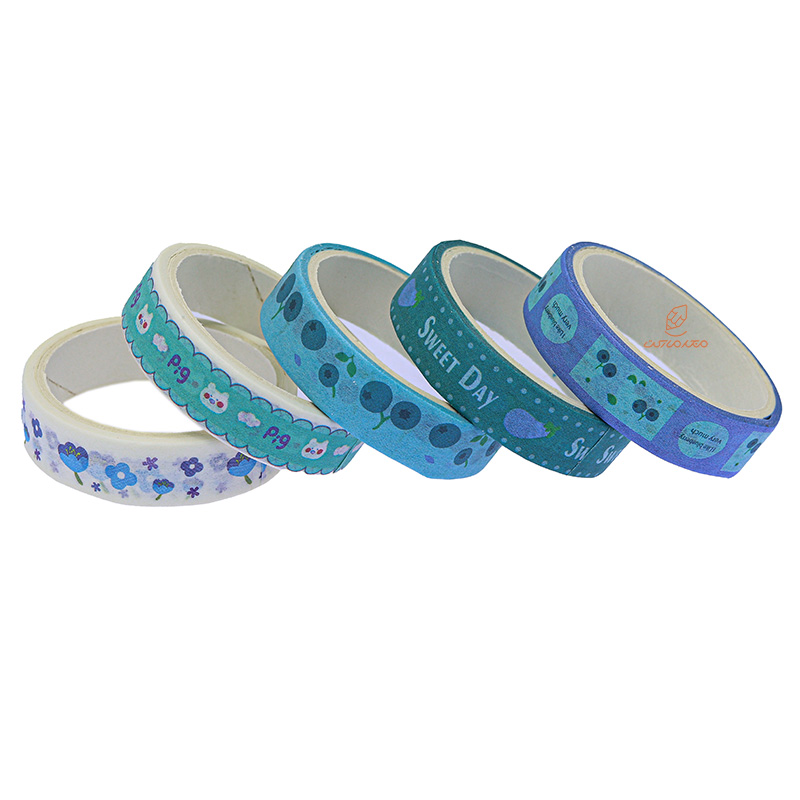 چسب نواری طرحدار HZ-01 طرح گربه و گیلاس واشی (1)