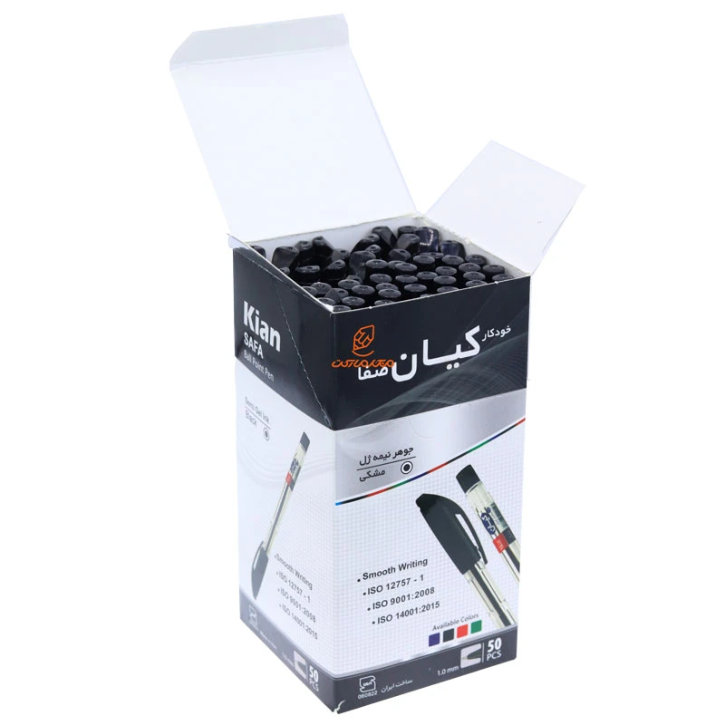 خودکار مشکی 1.0 بسته 50 عددی صفا کیان (3)