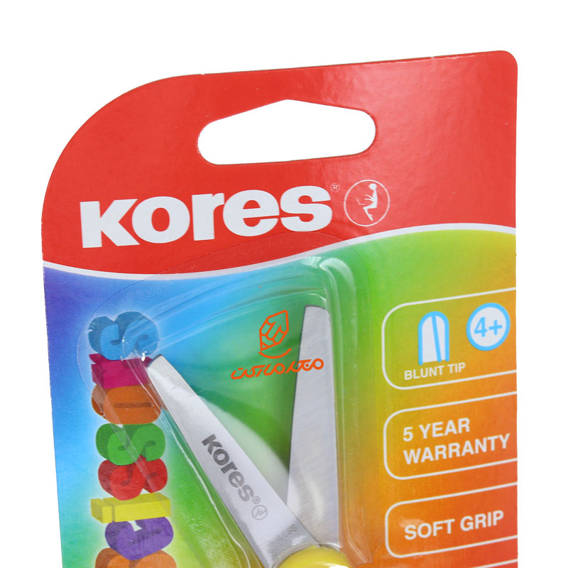قیچی مهد 13 سانت زرد مدل 35130 کورس KORES (1)