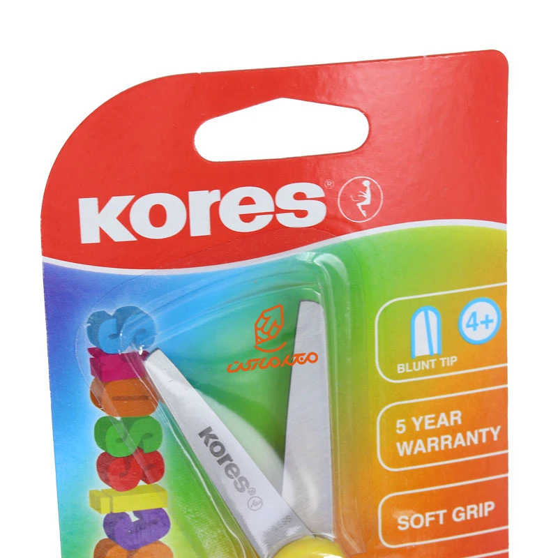 قیچی مهد 13 سانت زرد مدل 35130 کورس KORES (1)