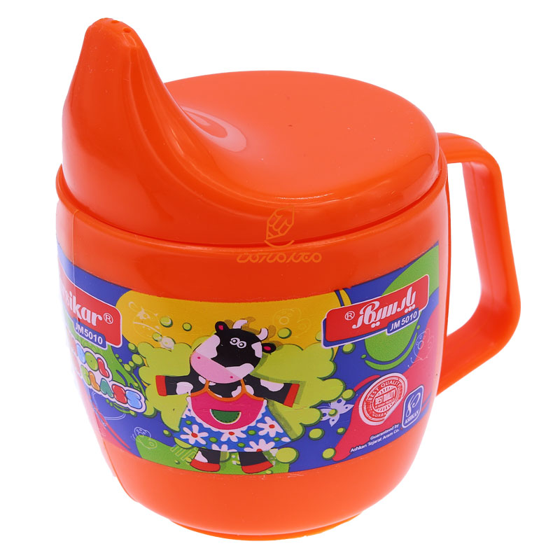 لیوان فانتزی در دار 5010 نارنجی پارسی کار PARSIKAR