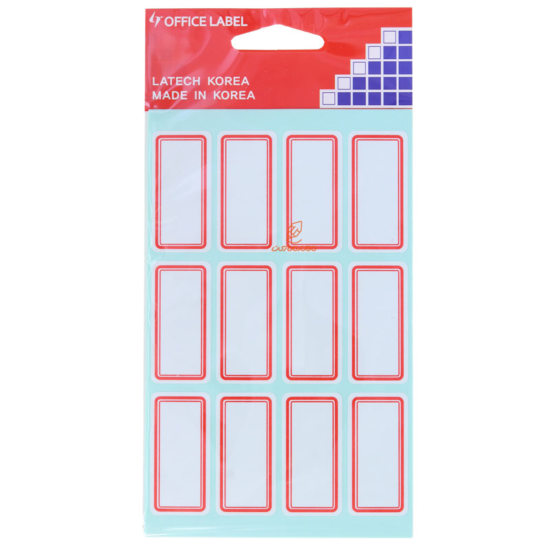 لیبل 40*18 میلی متری دور قرمز 213 OFFICLABEL