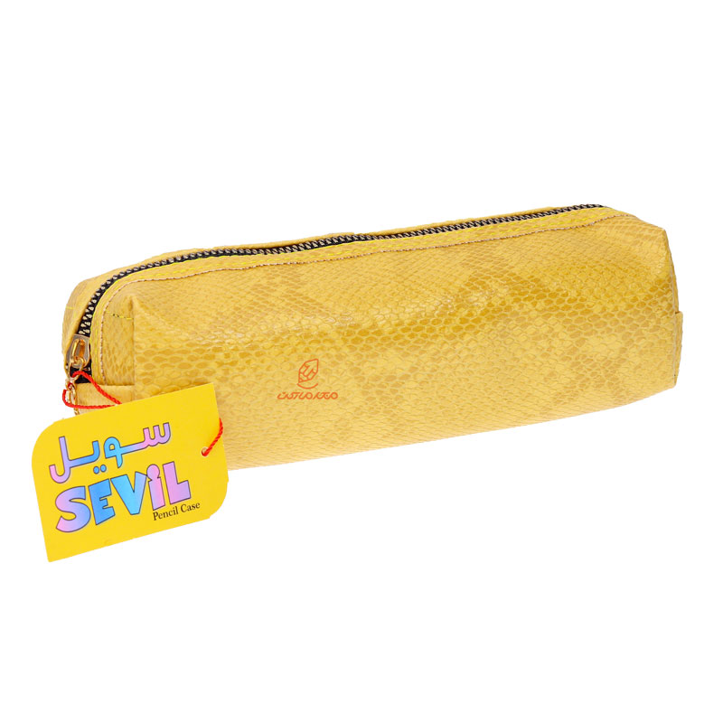 جامدادی چرم 3102 خردلی سویل SEVIL