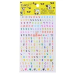برچسب (استیکر) فانتزی کد 670114 طرح اعداد ریاضی FUNNY (2)