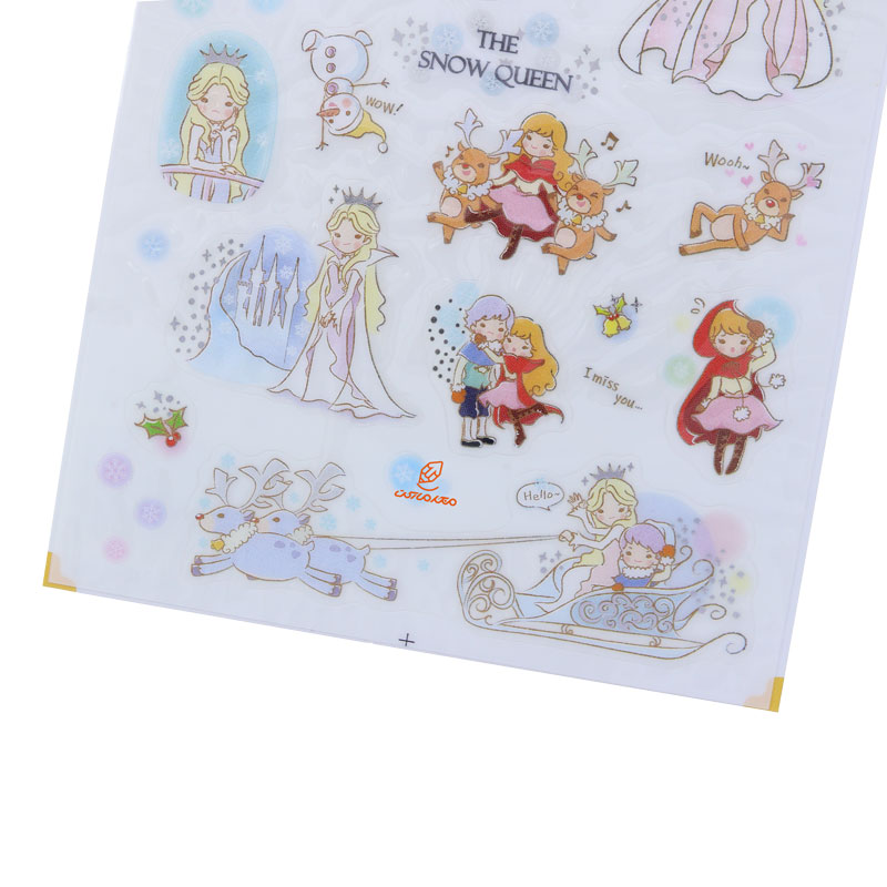 برچسب (استیکر) فانتزی کد TS-201 طرح پرنسس برفی FUNNY (3)