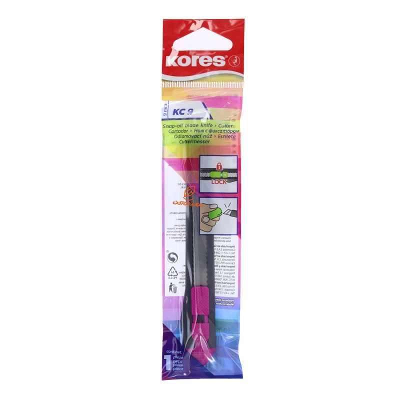 کاتر کوچک 9 میل 42212 طوسی قفل سرخابی کورس KORES (2)
