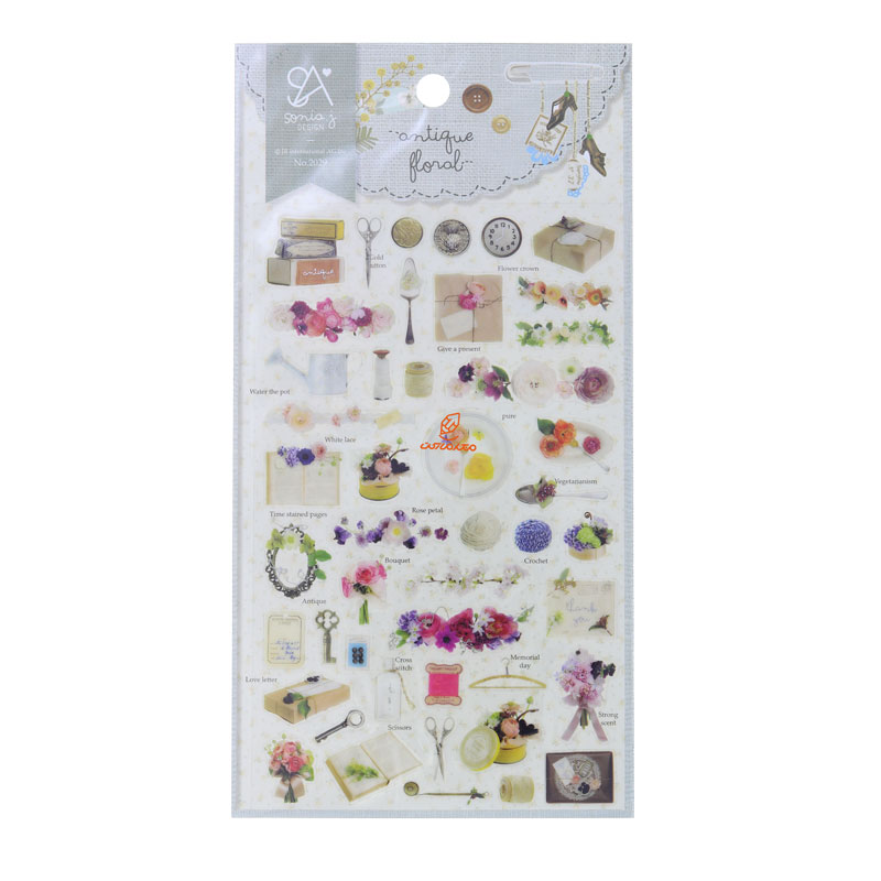 برچسب (استیکر) فانتزی کد 2029 طرح لوازم خرازی