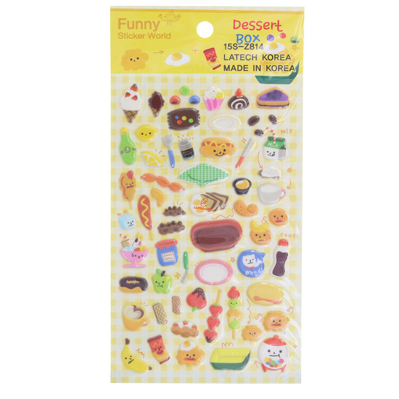 برچسب (استیکر) فانتزی کد 15S-Z814 طرح دسر FUNNY