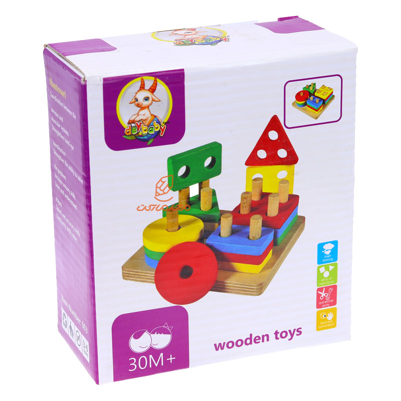 بازی آموزشی مونته سوری چهار ستون مدل 003 DEYBABY (2)