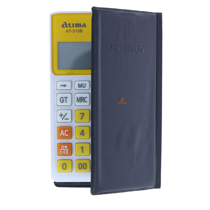 ماشین حساب جیبی زرد 12 رقمی مدل AT-310B آتیما ATIMA (1)