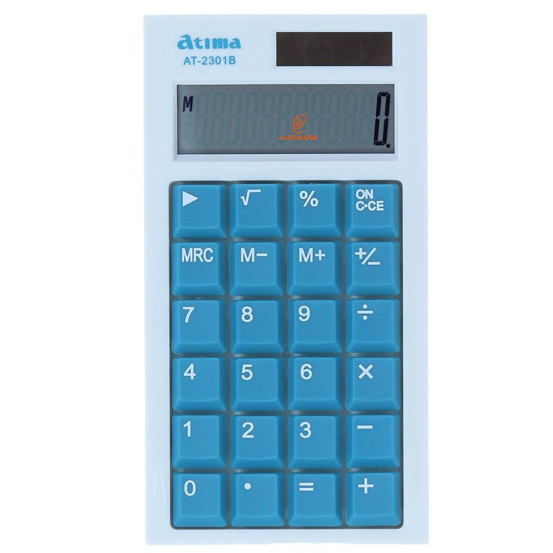 ماشین حساب رومیزی آبی 12 رقمی مدل AT-2301B آتیما ATIMA