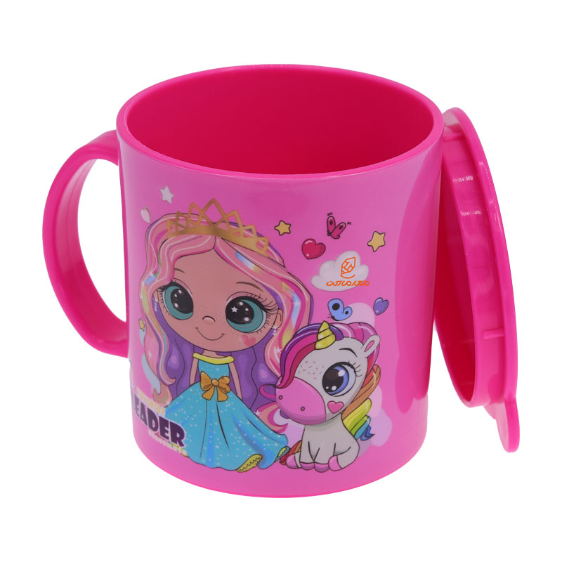 لیوان فانتزی در دار 8865 طرح یونی کورن چشم آبی لیدر LEADER (4)