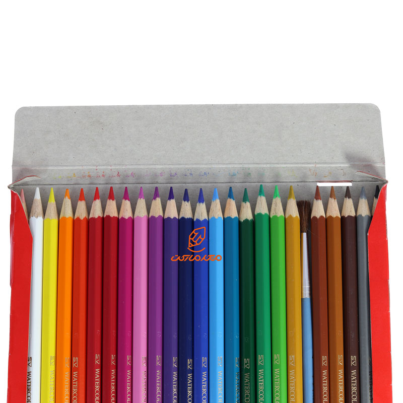مداد آبرنگی 24 رنگ جعبه مقوایی طرح طوطی فابرکاستل FABERCASTELL (1)