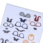 برچسب فانتزی کد TB-206 طرح عینک و سیبیل FUNNY (1)