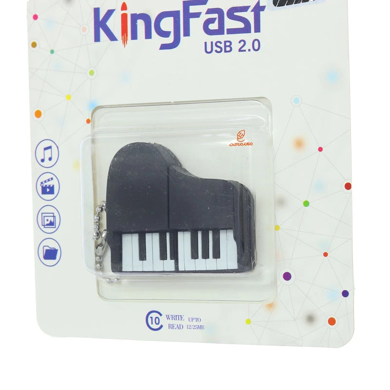 فلش 64 گیگابایت فانتزی طرح پیانو کینگ فست KING FAST (1)