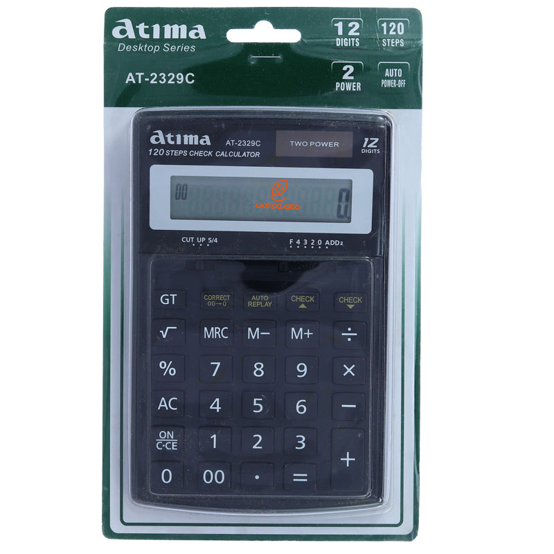 ماشین حساب رومیزی 12 رقمی مدل AT-2329B آتیما ATIMA (2)