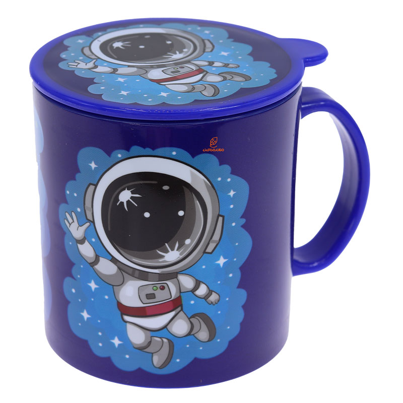 لیوان فانتزی در دار 8865 طرح فضانورد کوچولو لیدر LEADER