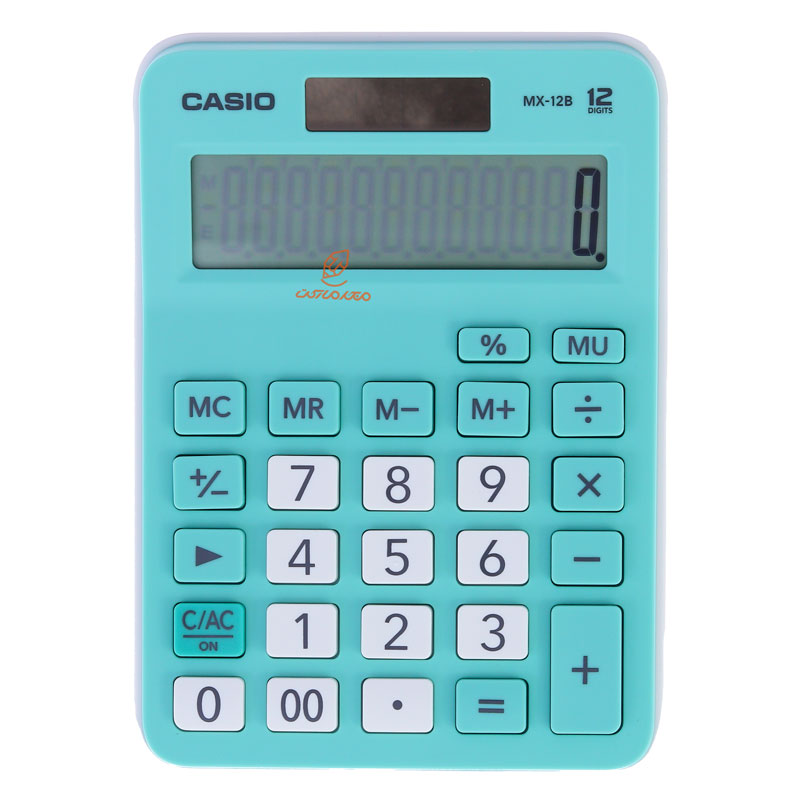 ماشین حساب رومیزی 12 رقمی مدل MX-12B سبز کاسیو اصلی CASIO