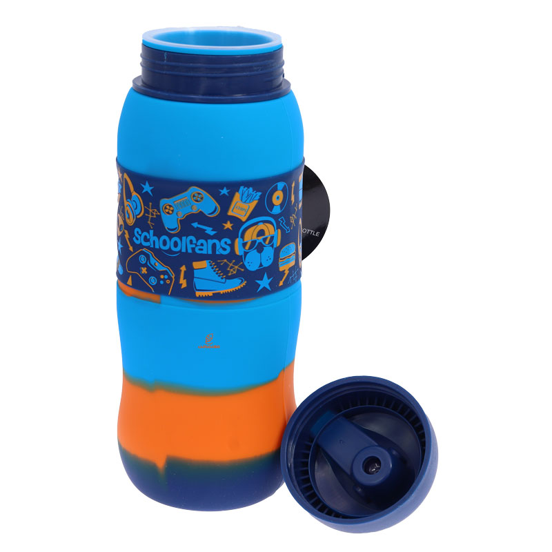 قمقمه سیلیکونی ورزشی 9336 طرح گیم اسکول فنس SCHOOLFANS (1)