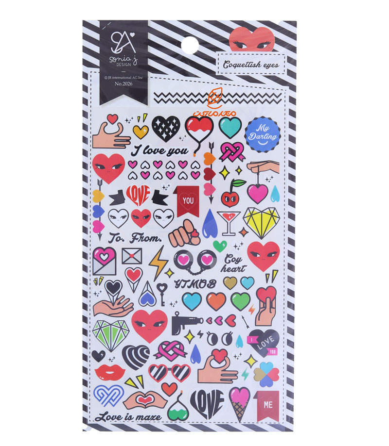 برچسب (استیکر) فانتزی کد 2026 طرح ولنتاین