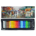 پاستل روغنی 24 رنگ 2602 جعبه مقوایی طرح بازار آرتیست آریا ARYA (1)