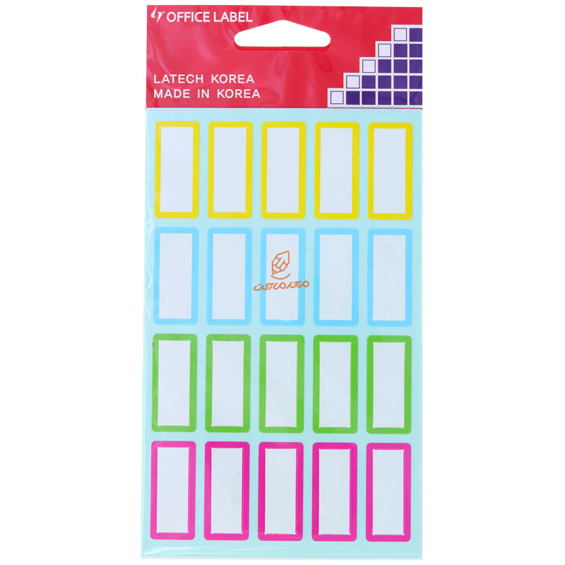 لیبل 30*15 میلی متری دور رنگی 220 OFFICLABEL