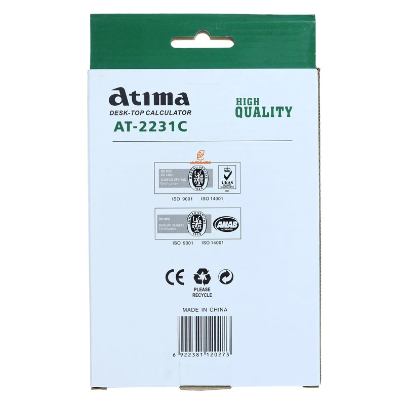 ماشین حساب رومیزی 12 رقمی مدل AT-2231 آتیما ATIMA (4)