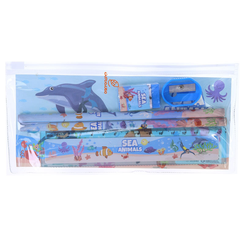 ست تحریر طرح حیوانات دریا کد 8016