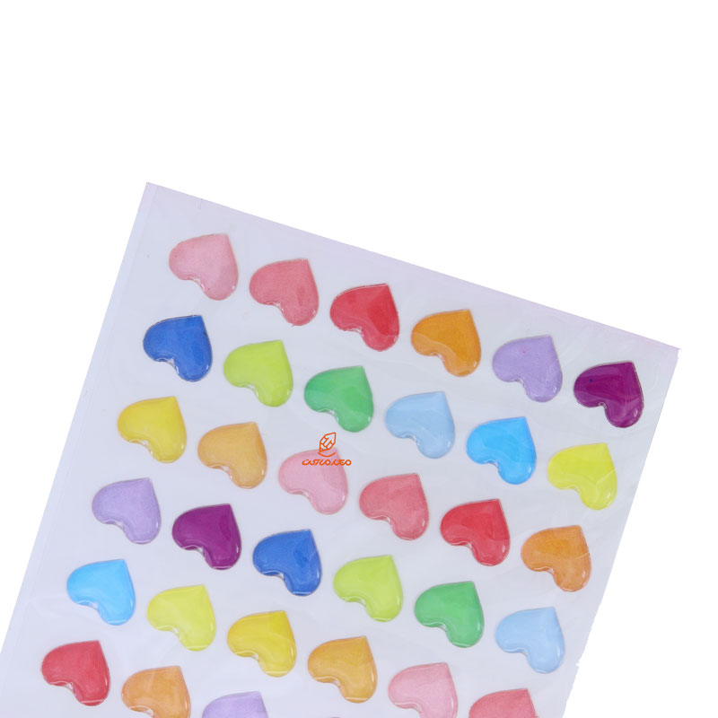 برچسب (استیکر) فانتزی کد 15S-H0032 طرح قلب رنگی FUNNY (1)