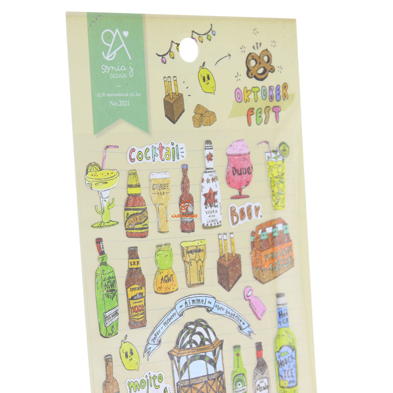 برچسب (استیکر) فانتزی کد 2021 طرح بطری های نوشیدنی (1)