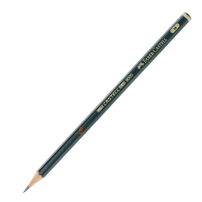 مداد طراحی کاستل بدنه سبز 9000 فابر کاستل FABERCASTELL h