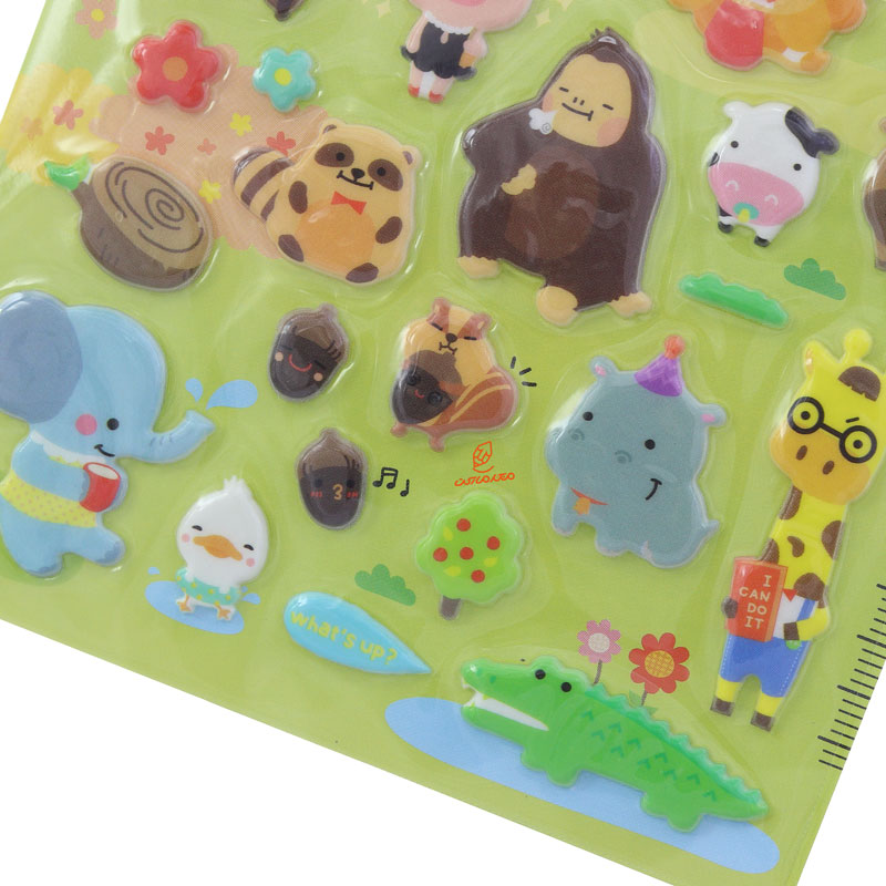 برچسب فانتزی کد 15S-C526 طرح حیوانات جنگل FUNNY (1)