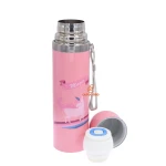 فلاسک 500 میل بند دار صورتی طرح یونی کورن STAINLESS (1)