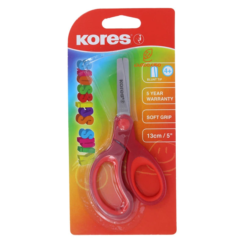 قیچی مهد 13 سانت قرمز مدل 35130 کورس KORES (2)