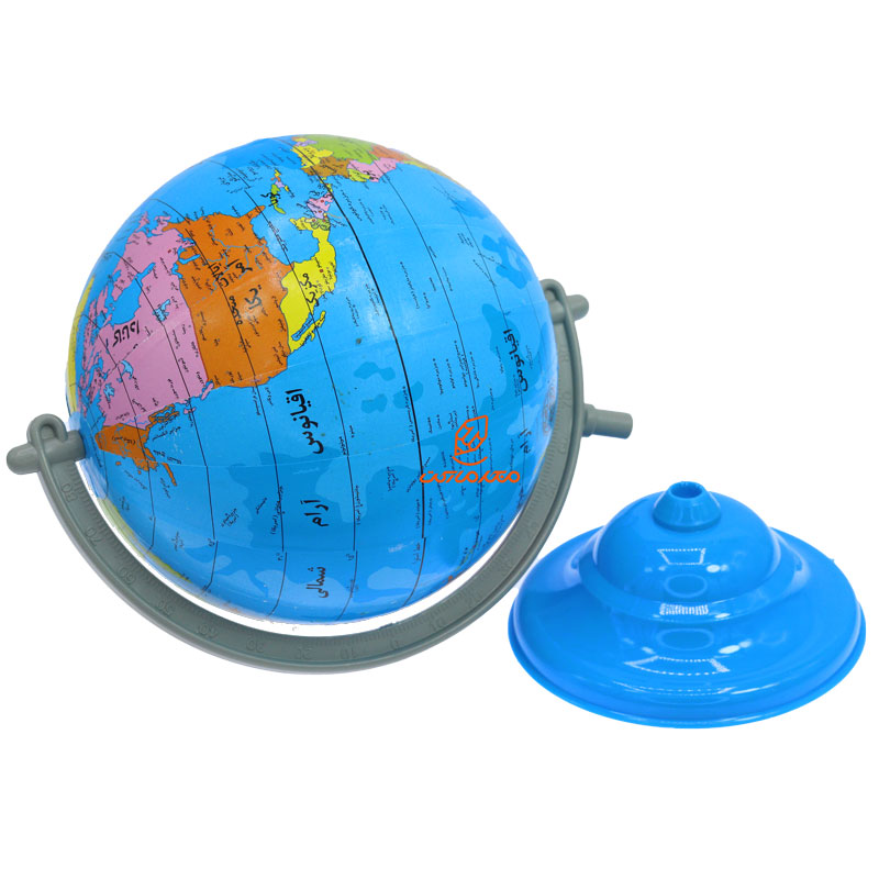 کره جغرافیایی سایز 13 پایه آبی رسام تحریر (2)