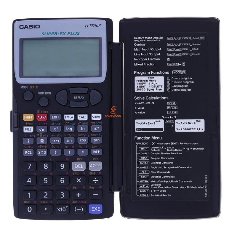 ماشین حساب مهندسی مدل FX-5800P کاسیو اصلی CASIO (2)