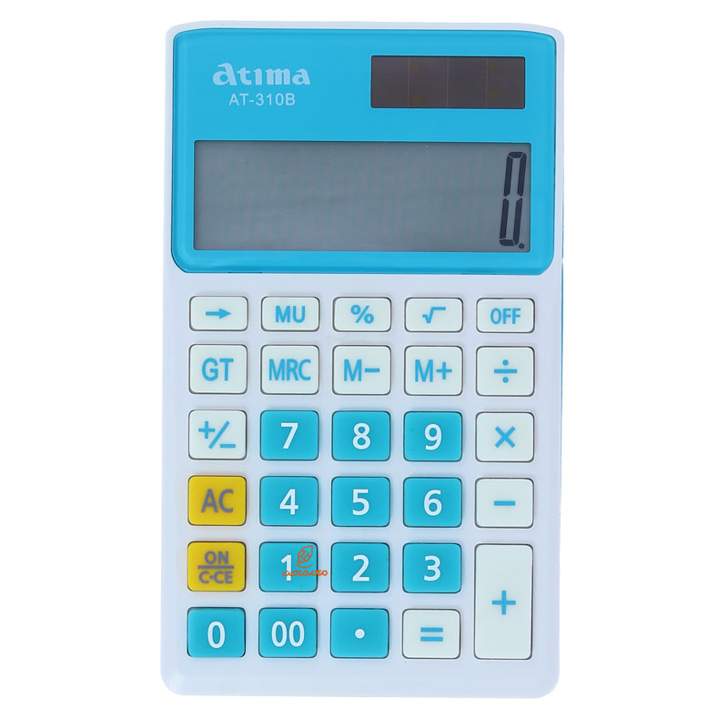ماشین حساب جیبی آبی 12 رقمی مدل AT-310B آتیما ATIMA (5)