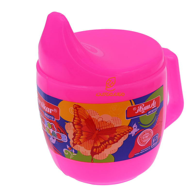 لیوان فانتزی در دار 5010 صورتی پارسی کار PARSIKAR