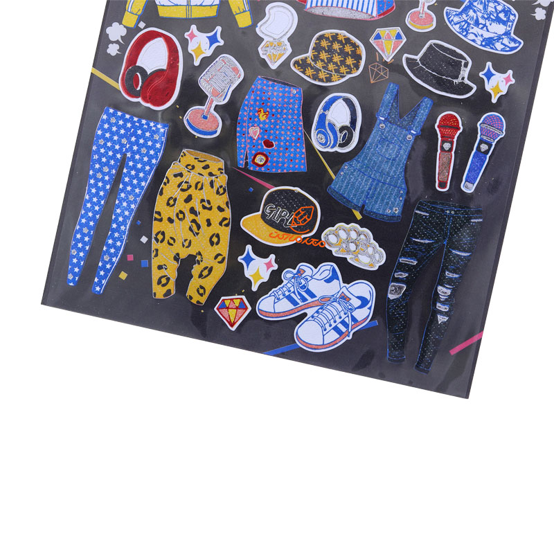 برچسب (استیکر) فانتزی کد TB-209 طرح لباس های مردانه FUNNY (1)