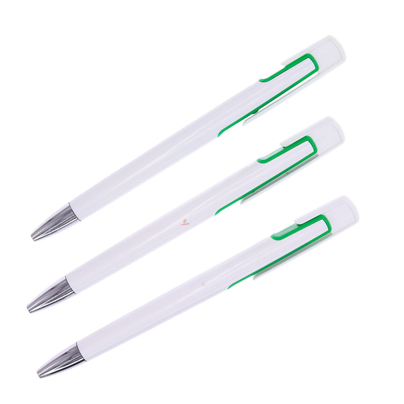 خودکار فشاری آبی تبلیغاتی 002 بدنه سبز بسته 50 عددی (3)