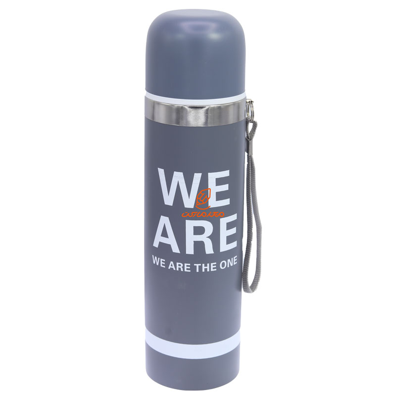 فلاسک 500 میل بند دار طوسی STAINLESS