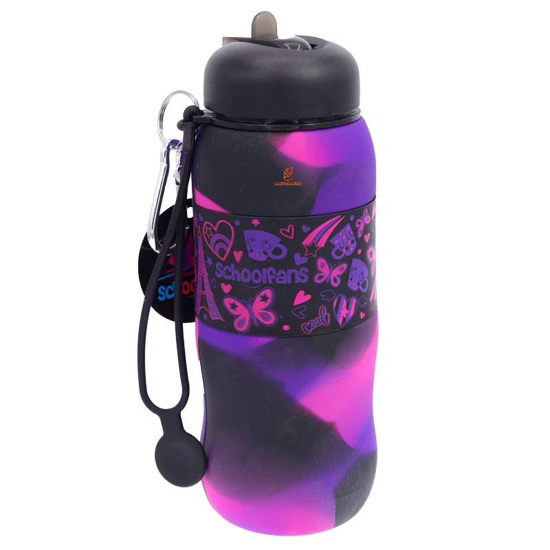 قمقمه سیلیکونی ورزشی 9341 طرح پروانه اسکول فنس SCHOOLFANS (2)